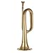 Muslady B Flat Bugle Call Trumpet Brass Cavalry Horn with Mouthpiece for School Band Cavalry Military Orchestra