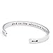 LParkin Graduation Gifts Bracelets For Her College Senior Junior High Middle School Students Gift Cuff Bracelet Inspirational Gifts For Women Graduation Jewelry
