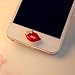eBADA Red Lip with Butterfly Iphone 5 iphone 4 4s Home Return Keys Buttons Sticker For iPhone 4S iPhone 5 iPod Touch iPad Repair Fix Replace Replacement