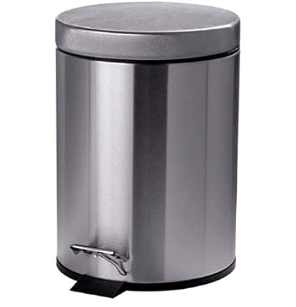 STRAPATS - IKEA - DUST BIN Pedal Dust bin Stainless Steel Easy to Move