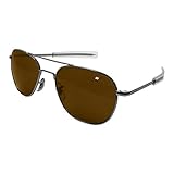 American Optical Original Pilot Bayonet 52 Silv High Contr Sunglasses 30045