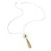 KISSPAT Xmas Gift Women's Long Necklaces Gold Chain Tassel Pendant Fashion Jewelry for Girls