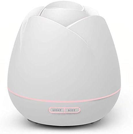 TOMNEW Essential Oil Diffuser, 400ml Oil Diffuser with 7 Color Lights and 4 Timer, Aromatherapy Diffuser with Auto Shut-Off Function, Cool Mist Humidifier BPA-Free for Bedroom Home (White)