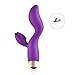 Utimi Rabbit Vibrator Rechargeable G Spot Massager 10-speed Clitoris Stimulaton with 2 Motors