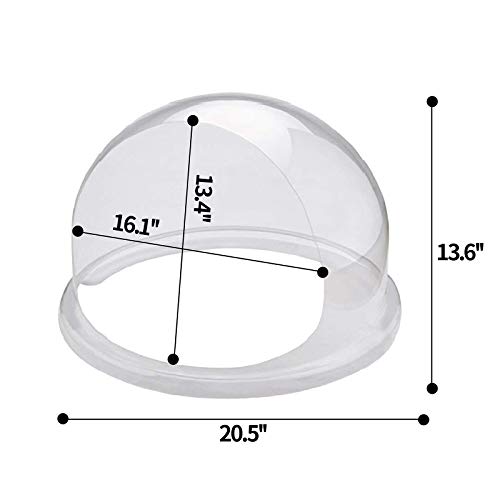 Nurxiovo 21inch Cotton Candy Machine Cover Cotton candy Maker Dome Bubble Shield,Clear Plastic - Thumbnail 4
