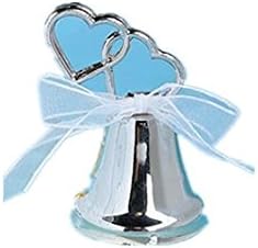 12 Silver Wedding Double Heart Place Card Holders-3_844-FXB