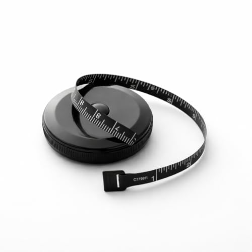 Fita Métrica Ergonômica Corporal Flexível Retrátil 1,5m para Costura Academia e Artesanato Kit com 2 Peças