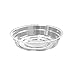 TRUEDAYS 6 Inch 5 Pack Clear Plant Saucers Flower Pot Tray Excellent for Indoor & Outdoor Plants