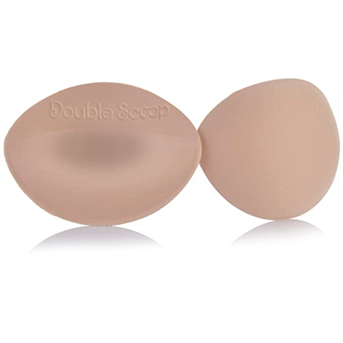 Double Scoop Bra Inserts Breast Pads with Sexy Colors + DoubleSided Tape, Bra Pads Inserts