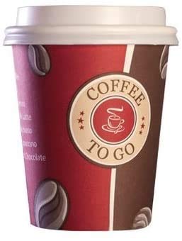 Gastro-Bedarf-Gutheil 100 Top Kaffeebecher 0,2 Liter und Deckel weià coffee Becher to go Pappbecher