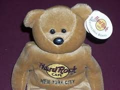 【最安値挑戦】Hard Rock Collectible Bears Isaac Beara New York City Bear 1 of 5 Bean Bag Plush Toy by Hard Rock [並行輸入品]