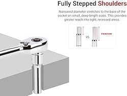 TEKTON 1/2 Inch Drive x 19 mm Deep 6-Point Socket