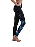 Woman's Swimming Surfing Pant Legging Sun Protection Floral-5 XL
