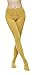 Women Color Flat knit Sweater tights (One Size : XS to M, Mustard)