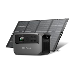 EcoFlow DELTA 3000 Gen 4 ポータブル電源+400W 軽量両面ソーラーパネル 3000W定格出力 大容量 3072Wh