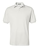 Jerzees Adult Jersey Polo with SpotShield - White - L