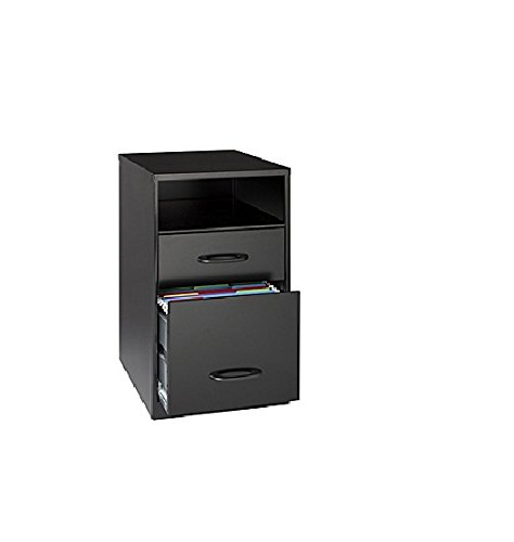 2 Drawer File Cabinet With Open Shelf In Black Set Of 2 Vertical File Cabinets Office Products Dprd Tasikmalayakab Go Id
