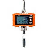 HYINDOOR Hanging Scale, 1000kg/2000lb Digital Industrial Heavy Duty Crane Scale Smart High Accuracy Electronic Crane Scale (1000kg)