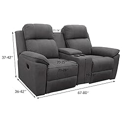 Easy-Going Stretch Recliner Loveseat Cover with