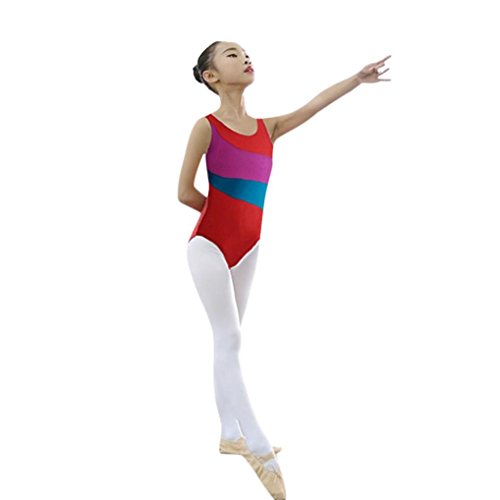 Rucan Toddler Baby Girls Leotards Ballet Playsuit Dancewear Gymnastics Classic Outfits (D, 18-24 Months)