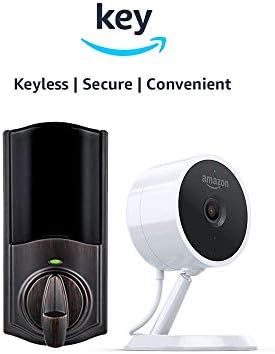 Kwikset Convert Smart Lock Conversion Kit + Amazon Cloud Cam | Key Smart Lock Kit (Venetian Bronze)