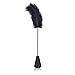 2 in 1 Ostrich Feather Cat Toy Whip and Leather Slapper Fun Tickler