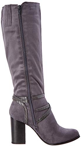 31ZUjbR UqL Angkorly - Zapatillas de Moda Botas Botas Altas Flexible Mujer Piel de Serpiente Tanga Hebilla Talón Tacón Ancho Alto 8… Angkorly - Zapatillas de Moda Botas Botas Altas Flexible Mujer Piel de Serpiente Tanga Hebilla Talón Tacón Ancho Alto 8… - Imagen 7