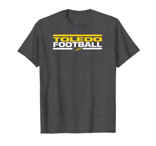 Toledo Rockets Football Tackle Dark Gray Officially Licensed T-Shirt