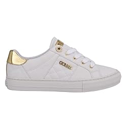 Guess Women's Loven Sneaker, White, 8.5