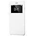 PASONOMI iPhone 6 Case, [Smart Window View] Apple iPhone 6 Folio Wallet Case - Slim Flip Leather Case for Apple iPhone 6 4.7 Inch Smartphone (White)