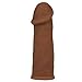 Realistic Stretchy Penis Extension Sleeve (Brown) for Extra Girth and Length !!