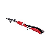 Tulas - Caña de pescar telescópica portátil de 1,6 m de fibra de vidrio para pesca