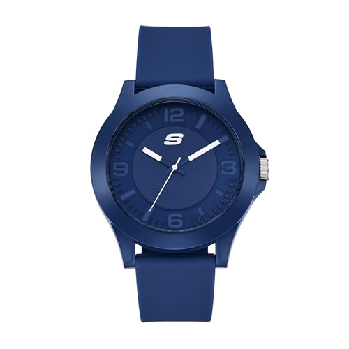 Skechers Men's Rosencrans Analog Blue Silicone Watch (Model: SR5256)