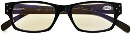 UV Protection,Anti Blue Rays,Reduce Eyestrain,Wood Arms,Computer Reading Glasses
