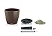 Lechuza 13183 Classico Color 21 Self-Watering Planter, Nutmeg Matte