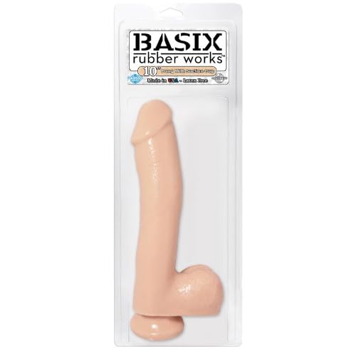 Basix 10-Inch Suction Cup Dong, Flesh image
