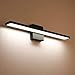 comeonlight 24-inch LED Vanity Light Fixture Modern Bathroom Light Fixtures 12W 800 Lumens Aluminum Material Bathroom Vanity Light (4500K White Color,Ra:85) (Black)