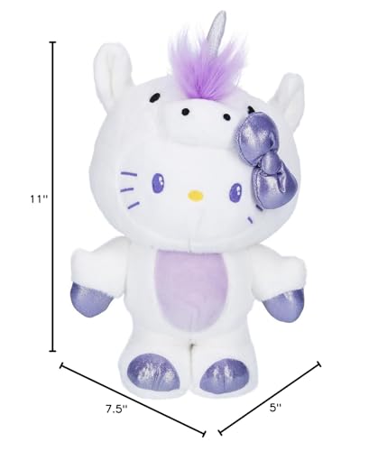 GUND Sanrio Hello Kitty Unicorn Plushie, Kawaii Unicorn Stuffed Animal for Ages 1 and Up, White, 9.5
