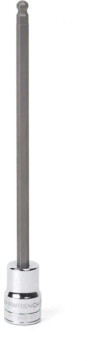 GearWrench 3/8" Drive Long Ball End Hex Bit Socket, 5mm - 80443