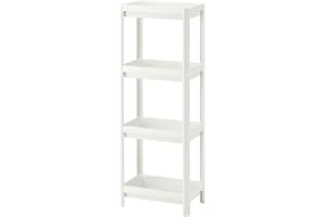 HIEEY 4 Tier Bathroom Shelf,Bathroom Rack, Shelves Organizer, for Bathroom Laundry Pantry Kitchen Narrow Places