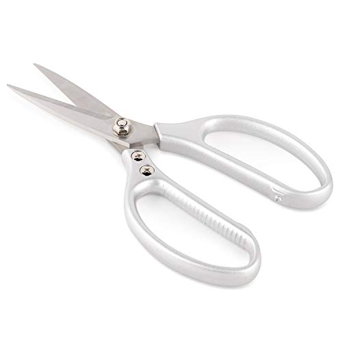 KSENDALO Kitchen Scissors, Multi-Purpose Japanese Heavy Duty Kitchen Shears with Adjustable Screws, for Meat, Poultry, Fish, Vegetables, Flower Stem and More