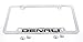 License Frame Inc. GMC Denali License Plate Frame Holder (4 Hole/Brass, Chrome/Bottom)