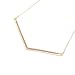 Minimal Chic Chevron Necklace (Gold-Plated-Base)