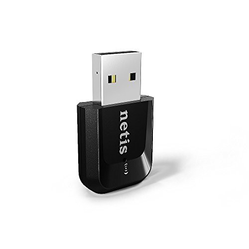 Netis WF2123 Wireless N300 Nano USB Adapter, Supports Windows, Mac OS, Linux, 2.4GHz 300Mbps, 2T2R MIMO Technology