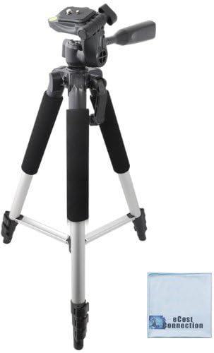 57-Inch Pro Series Aluminum Camera Tripod For Fujifilm X100S X20 S1 S6800 S4800 F900 X9200 HS35EXR AX650 XP200 &amp; More + Microfiber Cloth