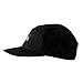 CacheAlaska Panel Hat - Flat Brim Baseball Cap with Snapback Buckel for Men and Women - Black