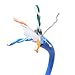 Micro Connectors 500ft Solid Shielded (STP) CAT6A Bulk Ethernet Cable - Blue (TR4-570SHBL-500)