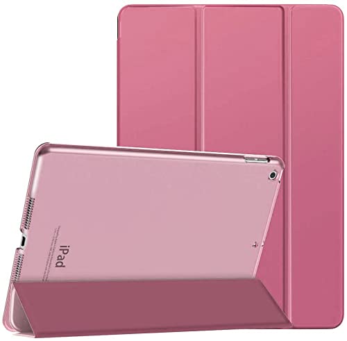 For Apple iPad 4/3/2 (Older generations) Smart case Magnetic Stand cover with Wake/Sleep (Pink)