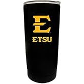 East Tennessee State University Black Insulated Stainless Steel Tumbler Glossy brushed finish Officially Licensed Collegiate Product