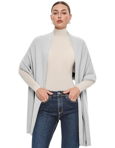 PULI Women's Pashmina Shawl Wraps for Evening Dress Large Scarf Blanket Long Wedding Bridal Winter Warm Shoulder Wrap